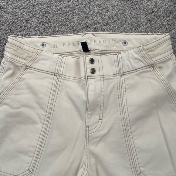 WHBM 2L PRET A PED BEIGE/light brown denim pants - Picture 5 of 5